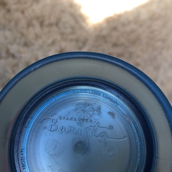 2001 Starbucks 16oz Barista Blue Retro Rocket Tumbler - Picture 5 of 6